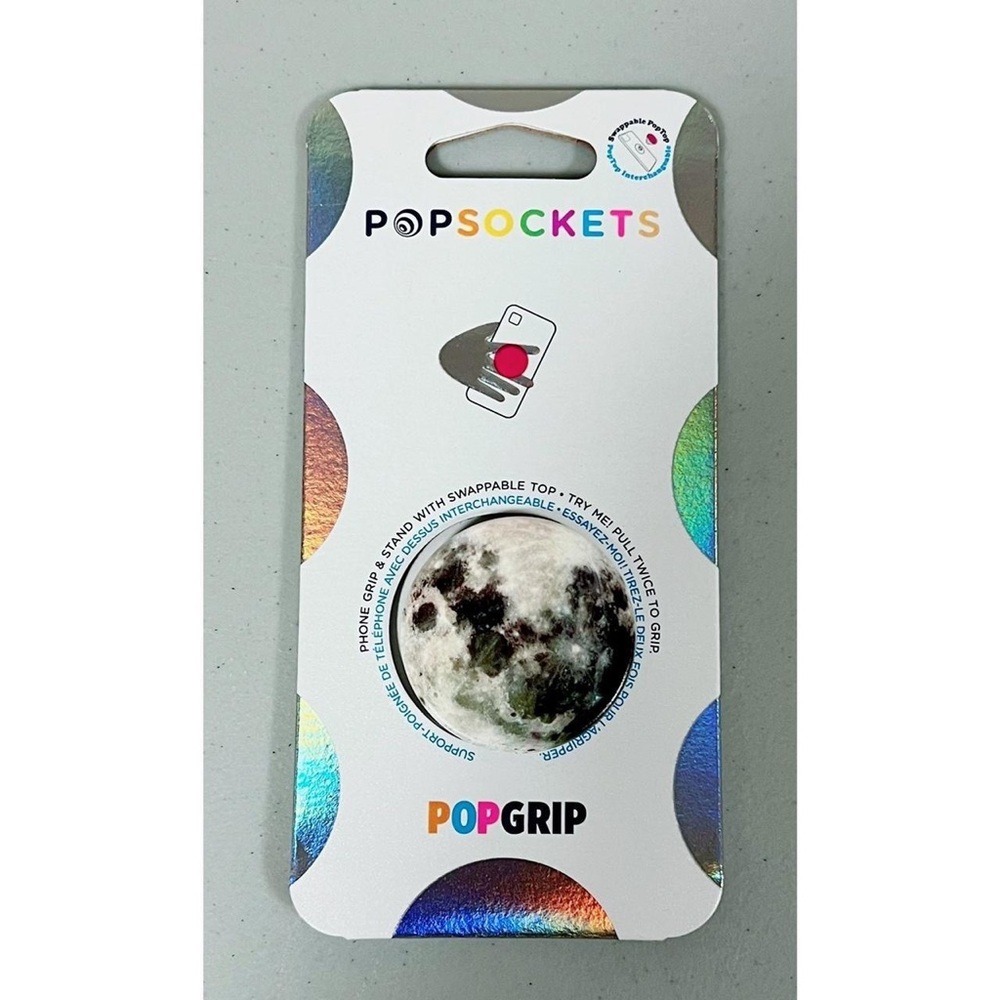 PopSockets PopTop “Full Moon” PopGrip for Cell Phone Case Cases NWT 🌙